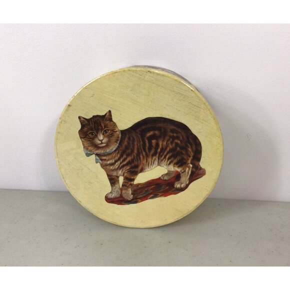 Vintage Victorian Cat Keepsake Treasure Box - Picture 7 of 9